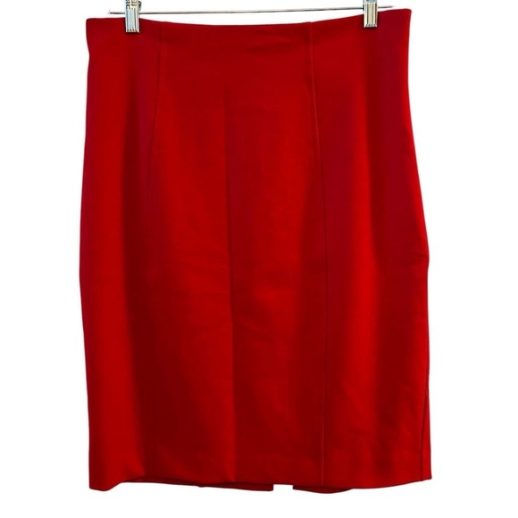 Express Women's Red Pencil Skirt Size 14 Knee Length Casual - Picture 1 of 8